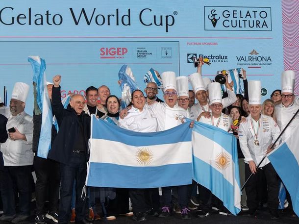 Con Francia segundo, Argentina hizo podio en el Mundial del Helado