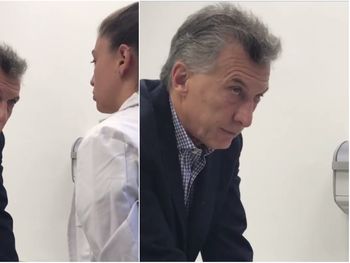 Mauricio Macri aprendiendo a hacer RCP