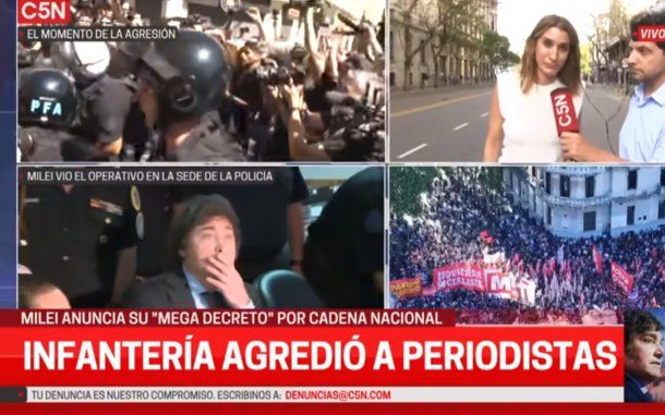 El testimonio de Diana Deglauy, periodista de C5N: No vi la necesidad de esa violencia