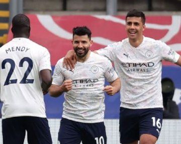 Con un gol del Kun Agüero