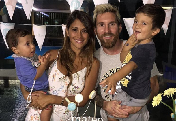 Lionel Messi y Antonella festejaron el primer año de su hijo Mateo