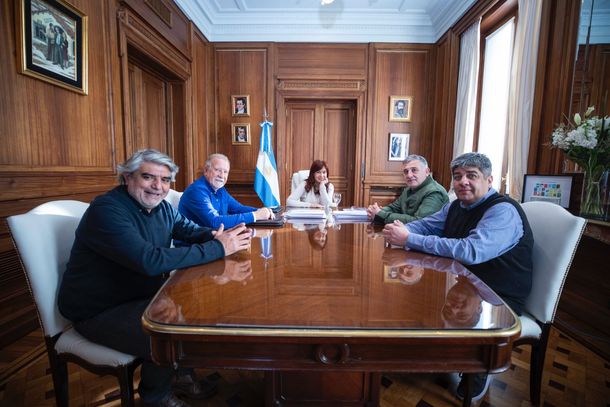Cristina Kirchner recibió a líderes sindicales