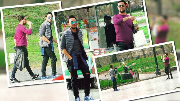 Así fueron las vacaciones de Luciano Pereyra con un amigo en Nueva York