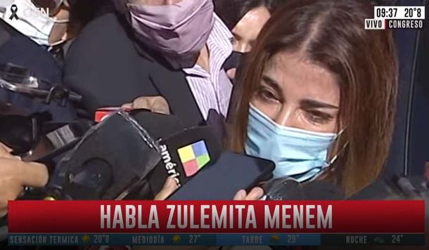 Zulemita dio detalles de los últimos minutos con vida de Menem