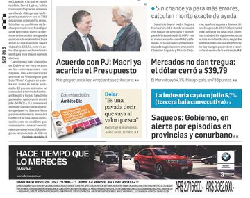 Tapas de diarios del miércoles 5 de septiembre de 2018