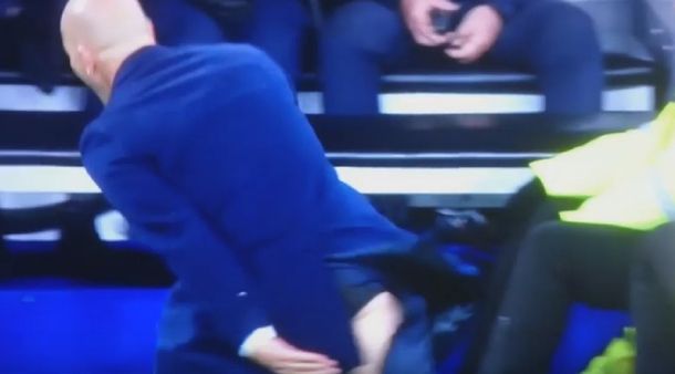 Mirá el increíble accidente de Zidane en el triunfo del Real Madrid