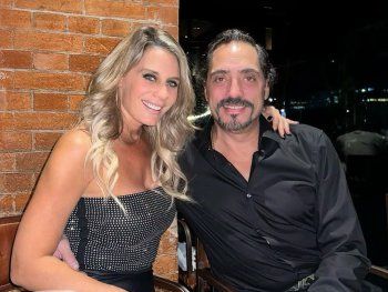 Rocío Marengo y su pareja Eduardo Fort.