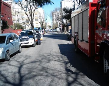 Los bomberos en la escuela Ausonia