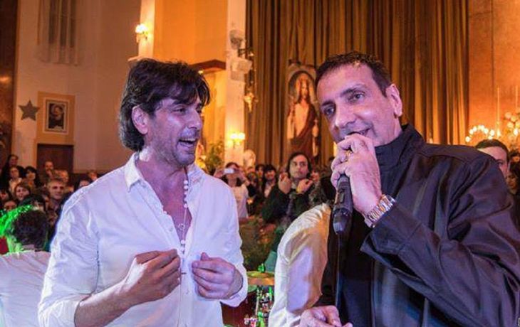 El cura Fernando A. Abraham con Darthés