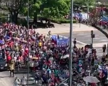 Manifestantes cortaron la avenida 9 de Julio