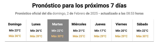 Ola de calor en Buenos Aires: cómo siguen las temperaturas, según el Servicio Meteorológico Nacional.