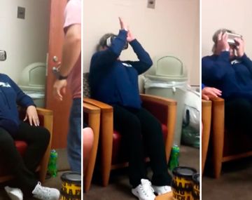 La madre se asustó gracias a una montaña rusa de realidad virtual