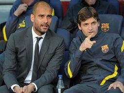 guardiola se mostro dolorido por la recaida de vilanova guardiola se mostro dolorido por la recaida de vilanova