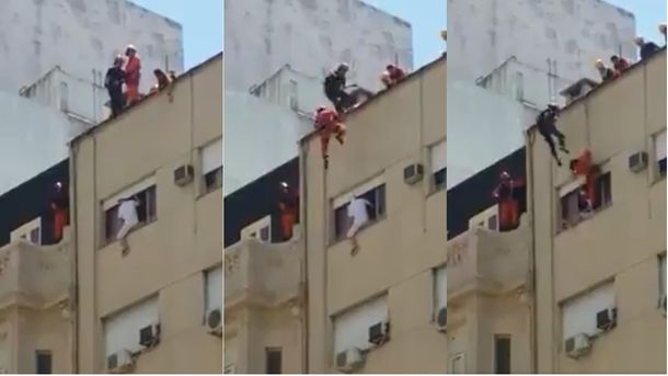 Bomberos salvaron a un hombre que quiso quitarse la vida