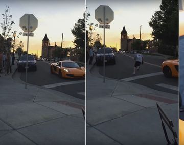 Le rompen su auto por ignorar una señal