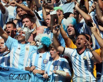 La hinchada argentina en el Mundial de Qatar