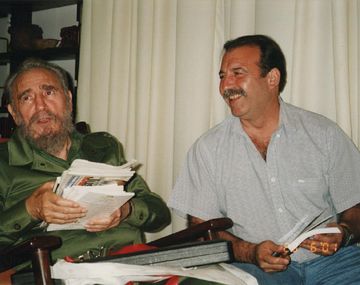 Patricio Echegaray con Fidel Castro