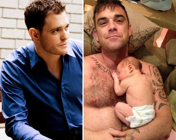 Bublé recibió útiles consejos paternales de Robbie Williams