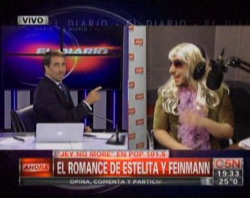 Feinmann conquistó a Estelita en un dúplex lleno de amor