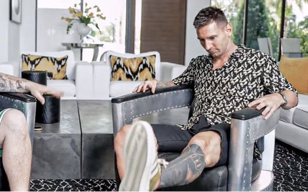 Muy fachero: el look de Lionel Messi en la entrevista con Migue Granados