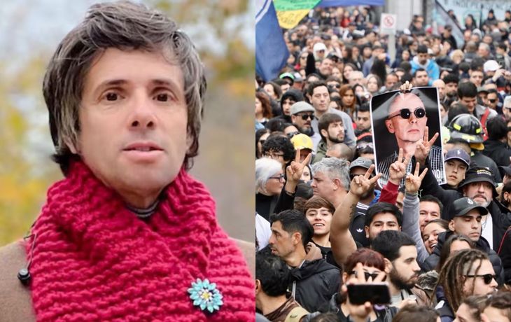 Tensión en vivo: Robertito Funes Ugarte criticaba a los ricoteros pero la producción no le bajaba la música