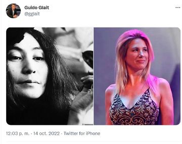 Alina Moine y Yoko Ono: tuit viral machista de Guido Glait