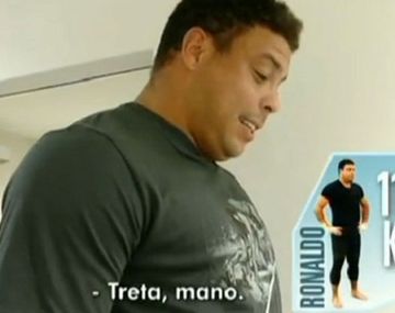 Ronaldo acusó 118 kilos en el primer programa del reality