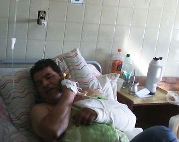 Jesús Báez debió ser internado tras ser alcanzado por cinco balazos.