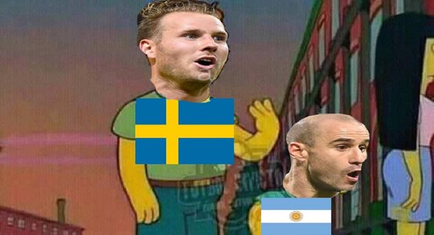 Memes contra Rodrigo Palacio por el gol de Suecia en el Mundial