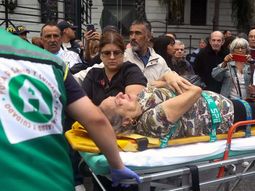 La jubilada de 87 debió ser trasladada al Hospital Argerich.