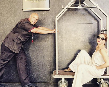 El álbum de Celeste Cid y su hijo