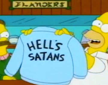 Los Simpson hablaron de los Hells Angels