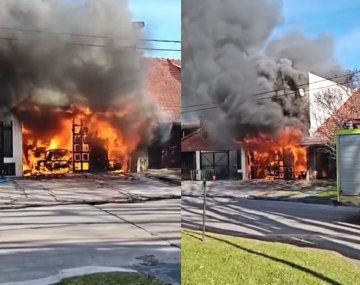 Dramático incendio en Mar del Plata: una vivienda fue consumida por las llamas