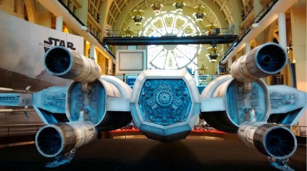 Una de las naves emblema de Star Wars aterrizó en Buenos Aires