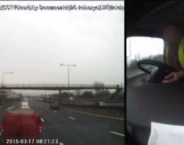 Usaba el celular mientras manejaba y causó un terrible accidente