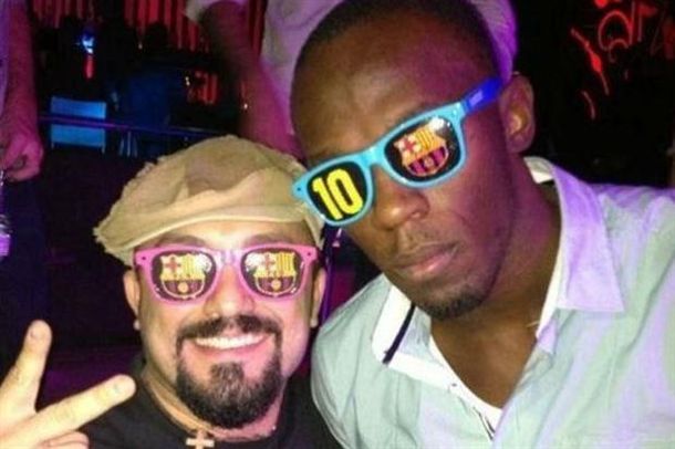 Usain Bolt se volvió fanático del Barcelona y de Lionel Messi