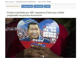 un diario espanol asegura que chavez esta en coma inducido un diario espanol asegura que chavez esta en coma inducido