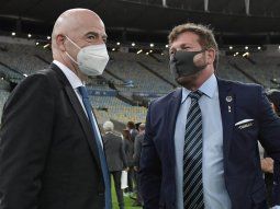 Gianni Infantino y Alejandro Domínguez