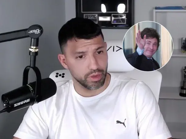 El Kun Agüero volvió a hablar de Javier Milei