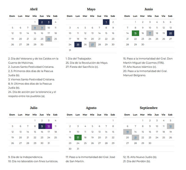 Los feriados que pueden coincidir con el Mundial 2026 Los feriados que pueden coincidir con el Mundial 2026