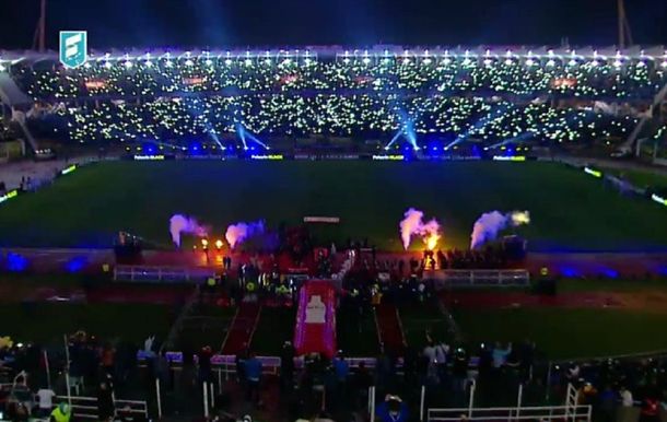 Así fue el espectacular recibimiento en la previa de la final de la Copa Argentina