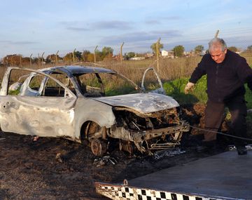 Crimen de Espíndola: hallan calcinado el auto 