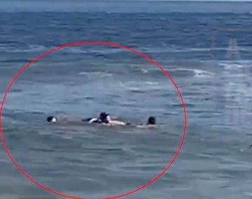 Dramático rescate en el mar de Demichelis y familia en Punta del Este