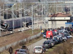 El tren recorría el trayecto Milán-Salerno. Foto: Sky tg24