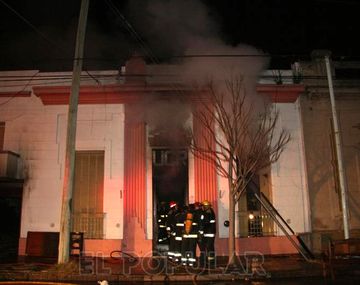 Olavarría: Alfonsín confirmó que el fuego fue intencional