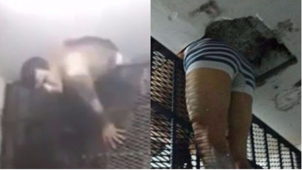 Se quiso fugar y quedó atrapado en una reja - Crédito: www.unosantafe.com.ar