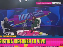 El minuto a minuto de Cristina Kirchner en Duro de Domar
