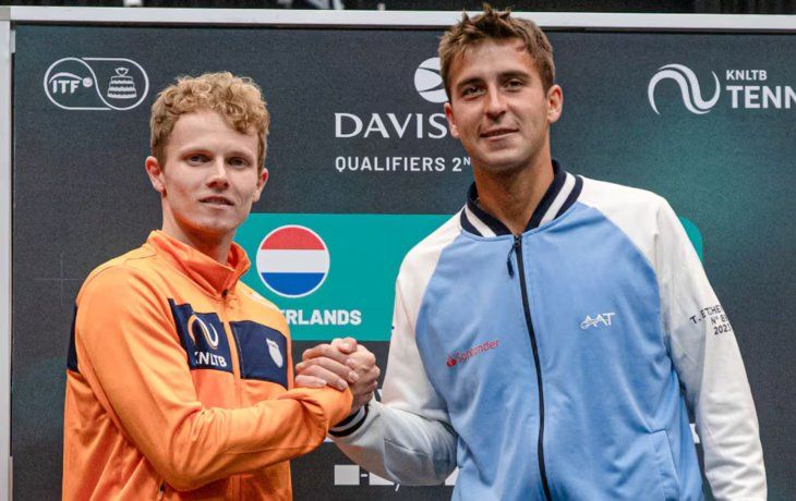 Argentina se enfrenta hoy a Países Bajos en la Copa Davis: el cronograma completo