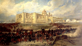 En 1863 las tropas invasoras francesas sitian la ciudad de Puebla. En 1863 las tropas invasoras francesas sitian la ciudad de Puebla.