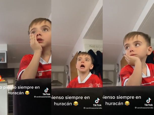 Viral: el tierno enojo de un nene que solo quería ir a ver a Huracán